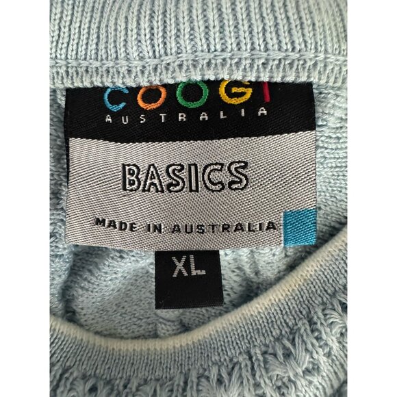 COOGIE Vintage Classic Baby Blue Coogie Pullover Crew Nick Sweater Sz XL - Picture 9 of 9